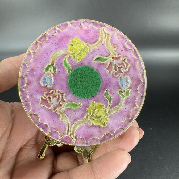 Sankyo Butterfly Cloisonne Enamel Fairy Fantasy Romance Metal Figure Multicolor - Picture 7 of 14